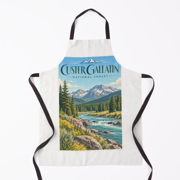 Item preview, Custer Gallatin National Forest Montana River and Rocky Mountain Peaks designed and sold by Places On Earth.