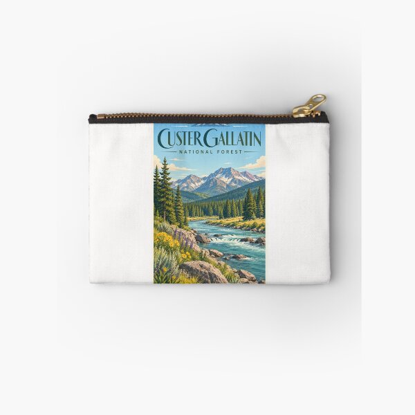 Item preview, Custer Gallatin National Forest Montana River and Rocky Mountain Peaks designed and sold by Places On Earth.