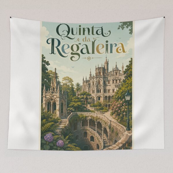 Item preview, Quinta da Regaleira Sintra Portugal Gothic Palace and Initiation Well Gardens designed and sold by Places On Earth.