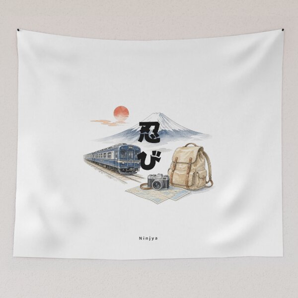 Item preview, Shinobi - Ninja | Japan Train Trip | Japanese Design designed and sold by JapanMemoir.