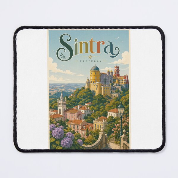 Item preview, Pena Palace Sintra Portugal Above the Serra de Sintra Hills designed and sold by Places On Earth.
