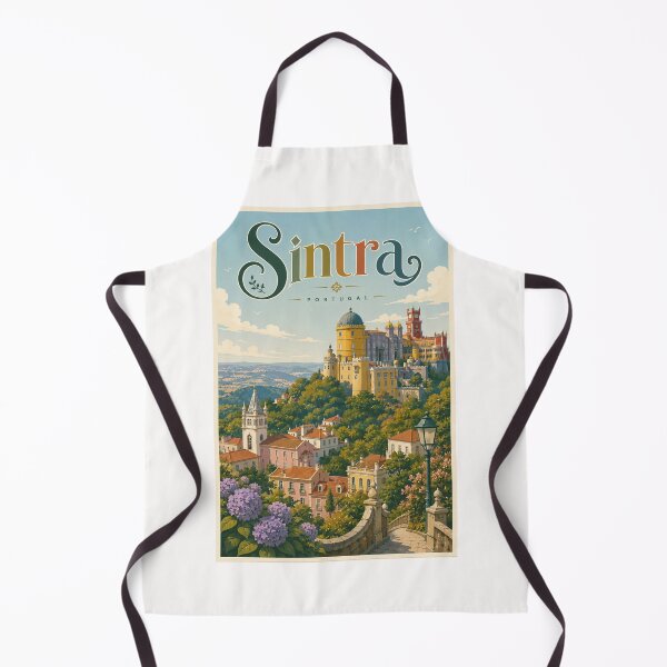 Item preview, Pena Palace Sintra Portugal Above the Serra de Sintra Hills designed and sold by Places On Earth.