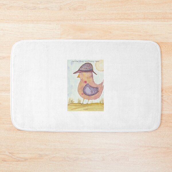 Item preview, Certified Fancy Unofficially Feral Hen Watercolor Quote designed and sold by lumekind.