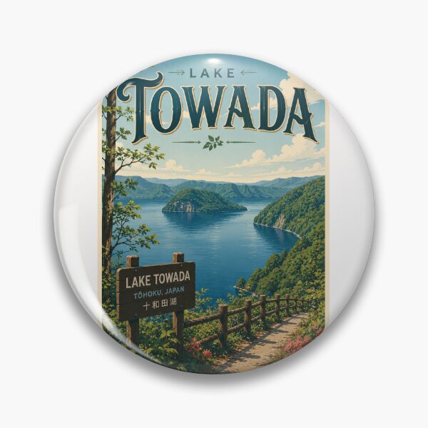 Item preview, Lake Towada Tohoku Japan Forested Caldera Landscape designed and sold by Places On Earth.
