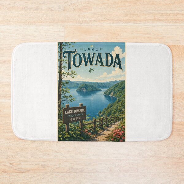 Item preview, Lake Towada Tohoku Japan Forested Caldera Landscape designed and sold by Places On Earth.