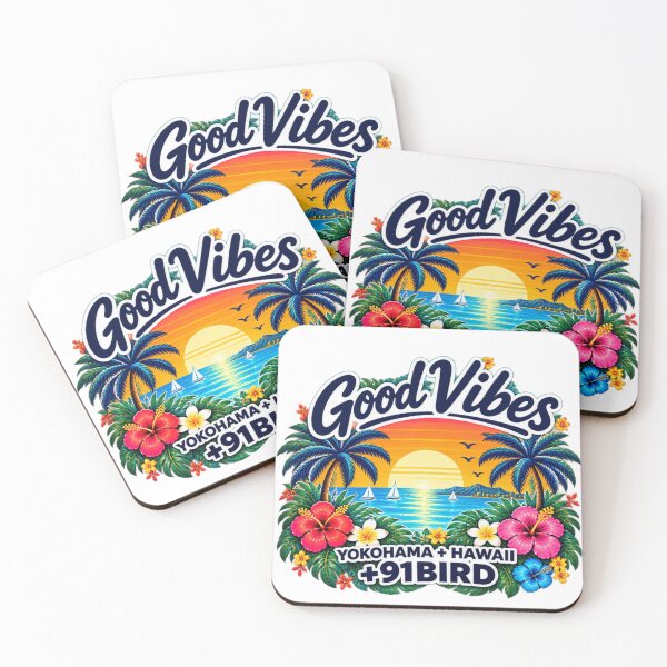 Item preview, Good Vibes Yokohama + Hawaii – Tropical Sunset 2 designed and sold by Plus91BIRD.
