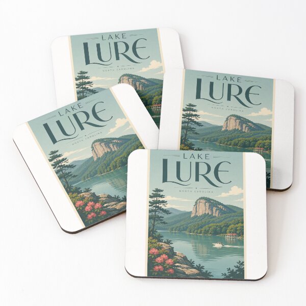 Item preview, Lake Lure North Carolina Beneath Chimney Rock and Blue Ridge Mountains designed and sold by Places On Earth.