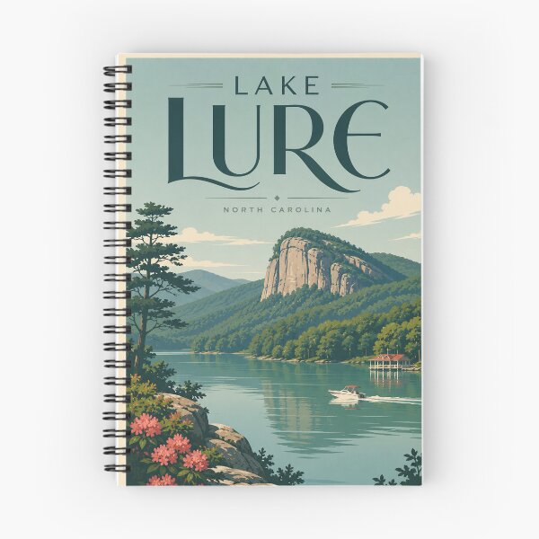 Item preview, Lake Lure North Carolina Beneath Chimney Rock and Blue Ridge Mountains designed and sold by Places On Earth.