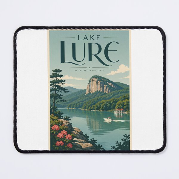 Item preview, Lake Lure North Carolina Beneath Chimney Rock and Blue Ridge Mountains designed and sold by Places On Earth.