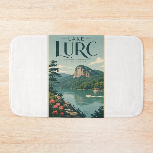 Item preview, Lake Lure North Carolina Beneath Chimney Rock and Blue Ridge Mountains designed and sold by Places On Earth.