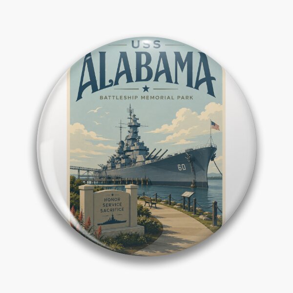 Item preview, USS Alabama Battleship Memorial Park Mobile Alabama Waterfront designed and sold by Places On Earth.