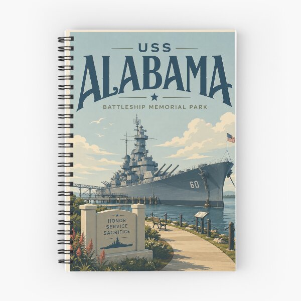 Aperçu de l'œuvre Parc commémoratif du cuirassé USS Alabama, front de mer de Mobile, Alabama créée et vendue par Places On Earth.