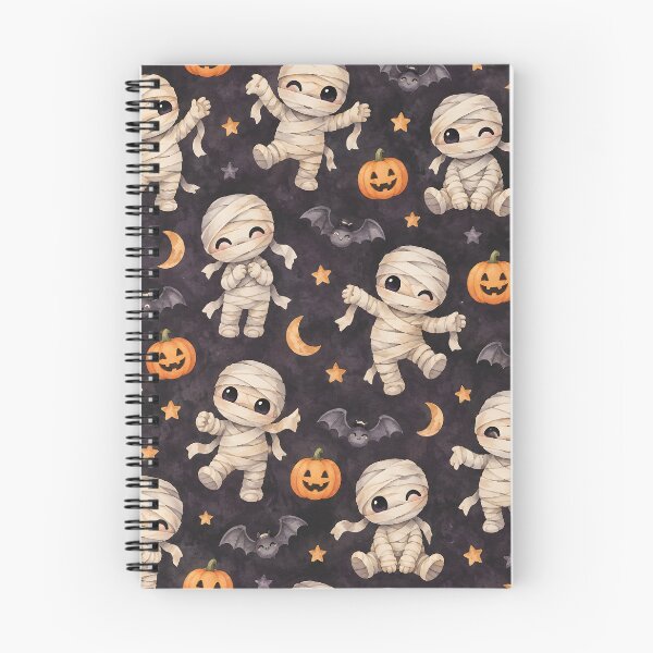 Item preview, Cute Mummy Halloween Watercolor Pattern designed and sold by blankTeeShirt.