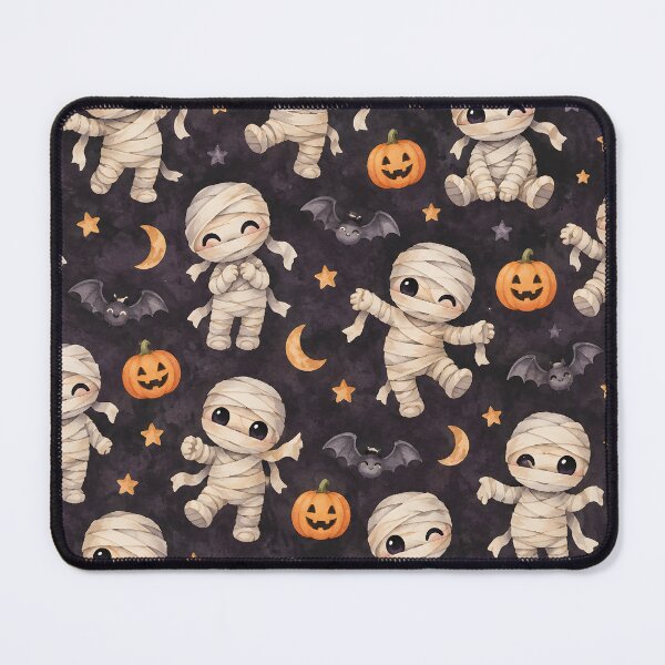 Item preview, Cute Mummy Halloween Watercolor Pattern designed and sold by blankTeeShirt.
