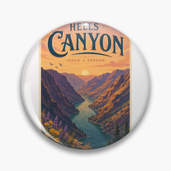 Item preview, Hells Canyon Idaho Oregon Snake River Gorge at Sunset designed and sold by Places On Earth.