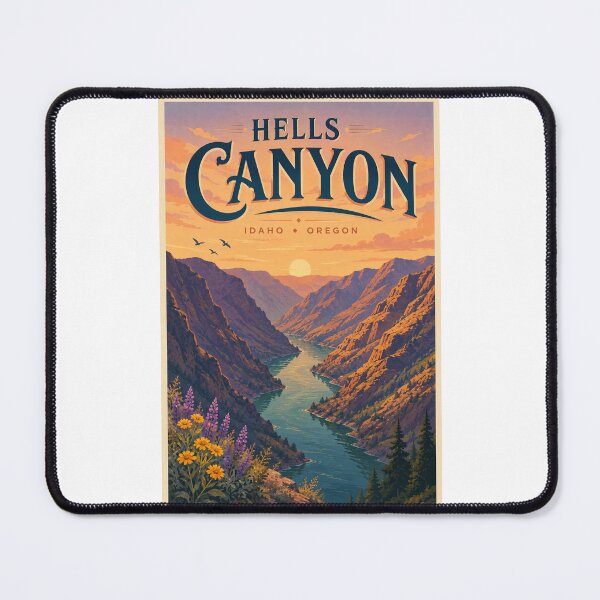 Item preview, Hells Canyon Idaho Oregon Snake River Gorge at Sunset designed and sold by Places On Earth.