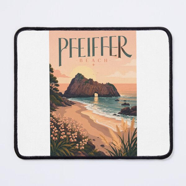 Item preview, Pfeiffer Beach Big Sur Sunset at Keyhole Arch California Coast designed and sold by Places On Earth.