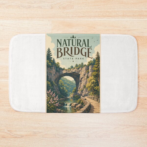 Item preview, Natural Bridge State Park Cedar Creek Gorge Virginia Landmark designed and sold by Places On Earth.