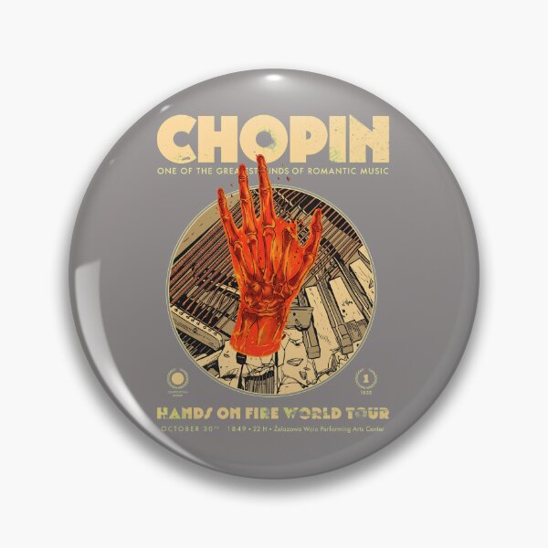 Item preview, Chopin Hands On Fire World Tour Vintage T-Shirt-94 designed and sold by AndSagner.