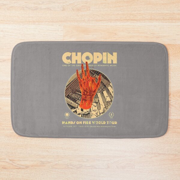 Aperçu de l'œuvre T-shirt vintage Chopin Hands On Fire World Tour - 94 créée et vendue par AndSagner.