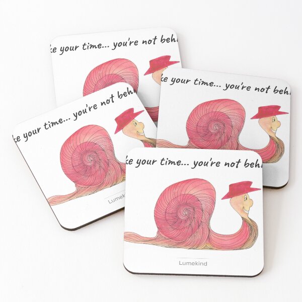Item preview, Take Your Time Snail Watercolor Quote designed and sold by lumekind.