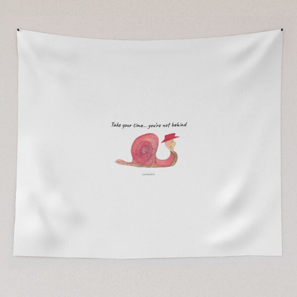 Item preview, Take Your Time Snail Watercolor Quote designed and sold by lumekind.