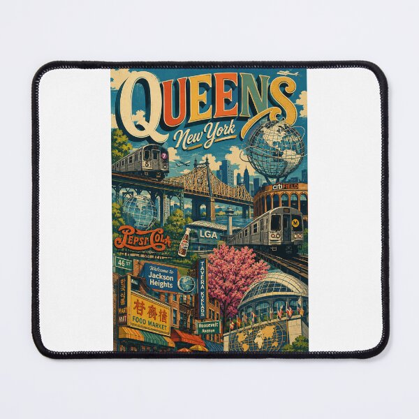 Item preview, Queens New York Landmarks from Flushing Meadows to Jackson Heights designed and sold by Places On Earth.