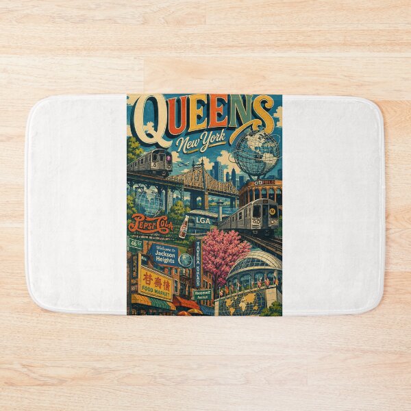 Item preview, Queens New York Landmarks from Flushing Meadows to Jackson Heights designed and sold by Places On Earth.