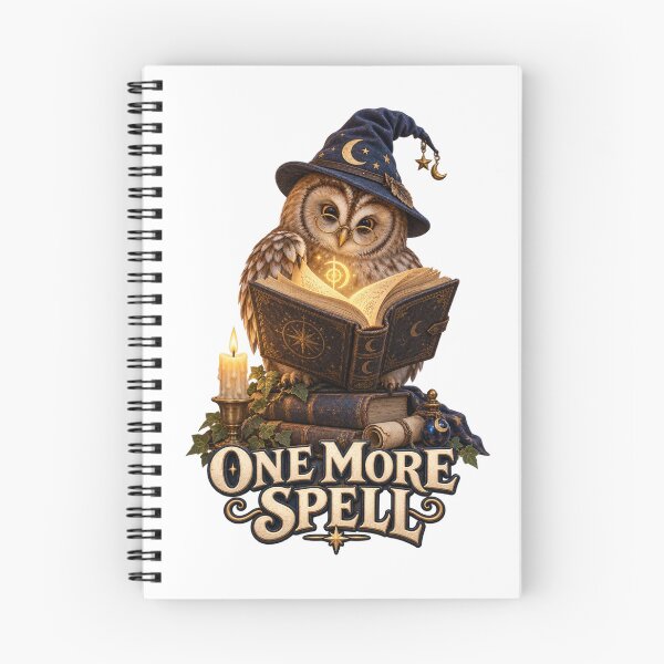 Item preview, One More Spell Reading Owl designed and sold by TrendTribeTP.