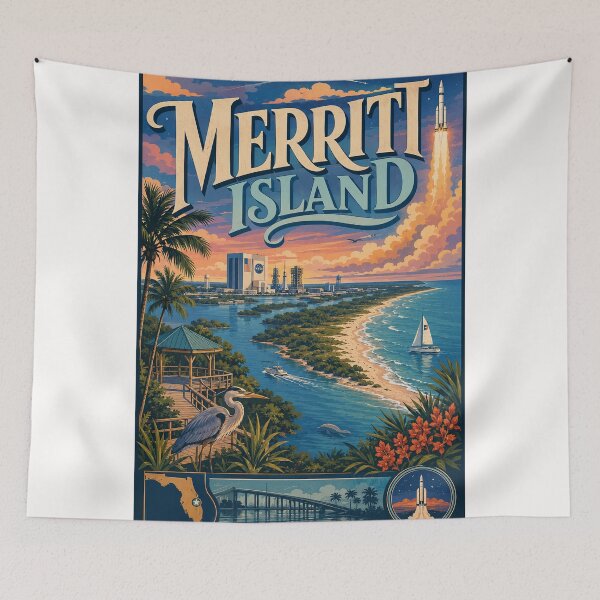 Item preview, Merritt Island Florida Space Coast and Kennedy Space Center designed and sold by Places On Earth.