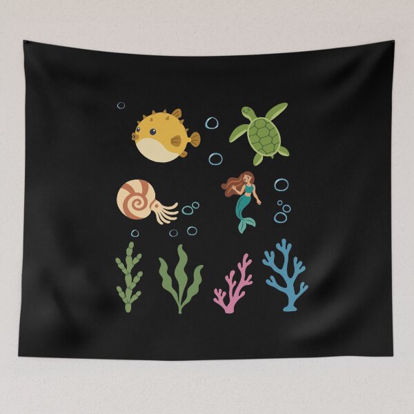 Item preview, Pufferfish underwater children sea turtle designed and sold by Sir-Freaky.