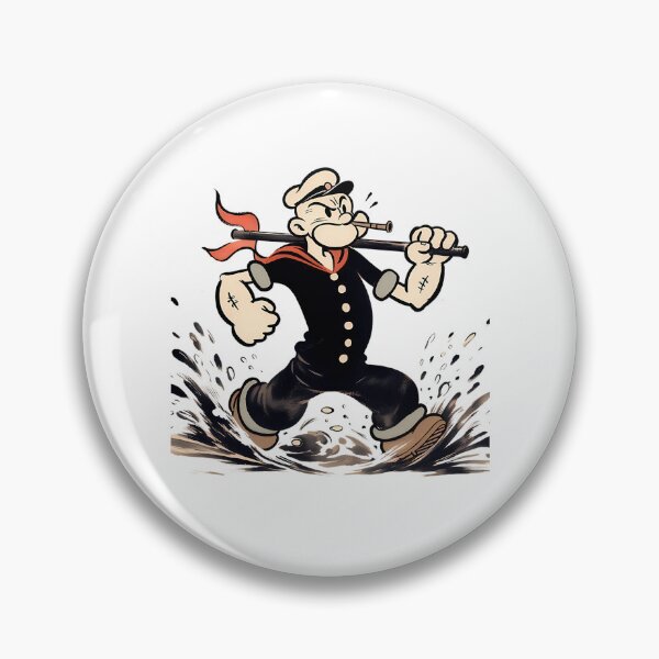 Item preview, Angry Sailor Man Running Through Water Splashes designed and sold by MillicentCouder.