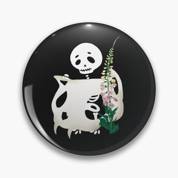 Item preview, Little Ku Hiding Behind Cat Skull designed and sold by momolaart.