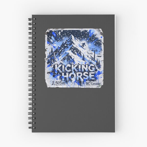 Item preview, Kicking Horse Ski Resort Canada Skiing Rockies Sticker TShirt 04 designed and sold by OuterShellUK.