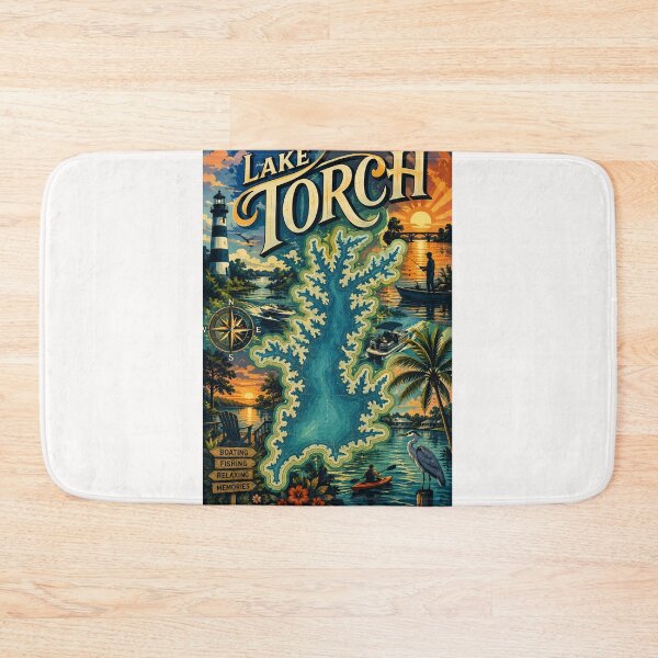 Item preview, Lake Torch Michigan Inland Waterway and Northern Lakeshore designed and sold by Places On Earth.