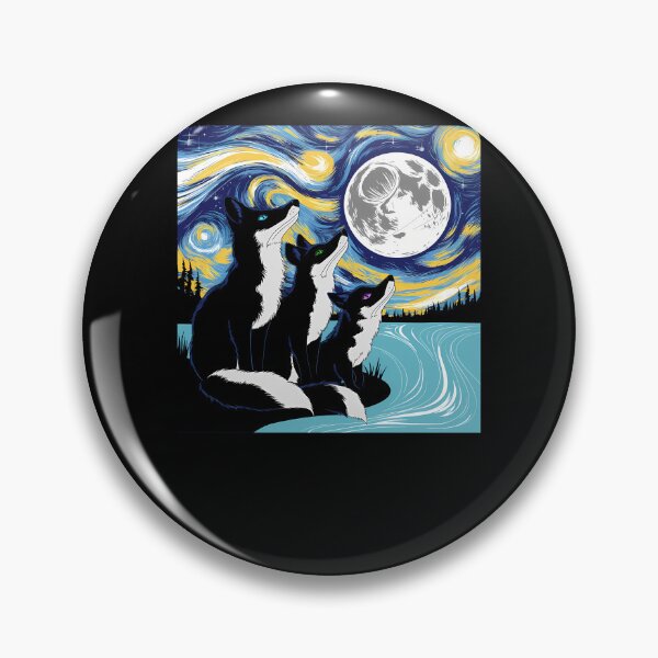 Item preview, Starry-Night-Fox-Water-Flow designed and sold by amyotihlrgy.