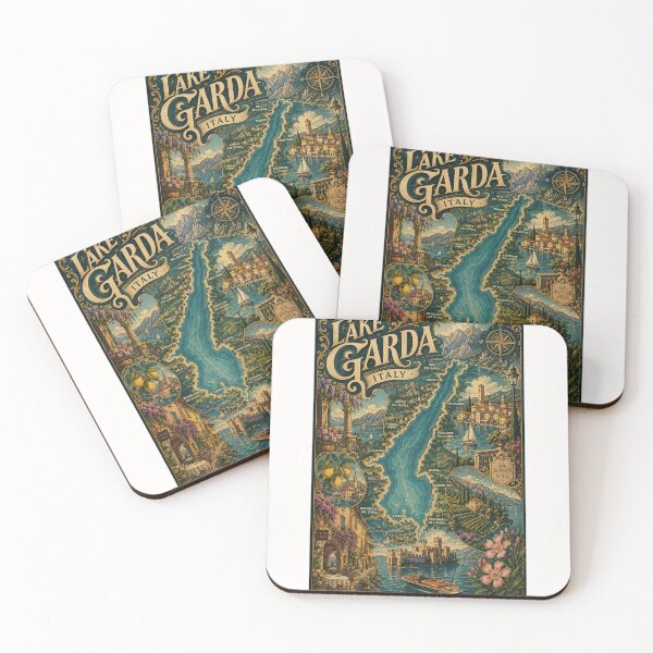 Item preview, Lake Garda Italy with Sirmione and Alpine Waterfront Towns designed and sold by Places On Earth.