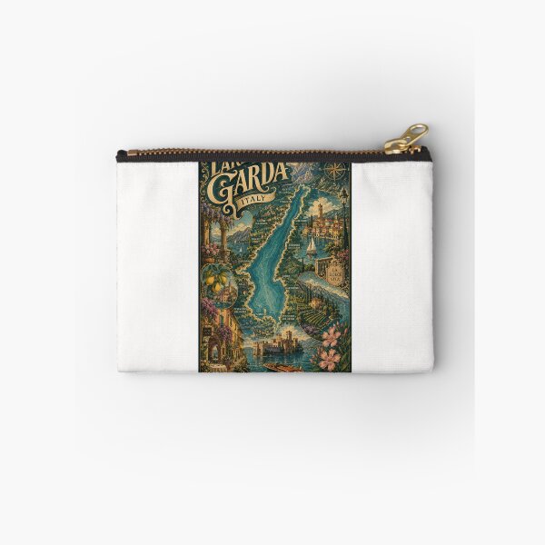 Item preview, Lago de Garda, Italia, con Sirmione y pueblos alpinos costeros. designed and sold by Places On Earth.