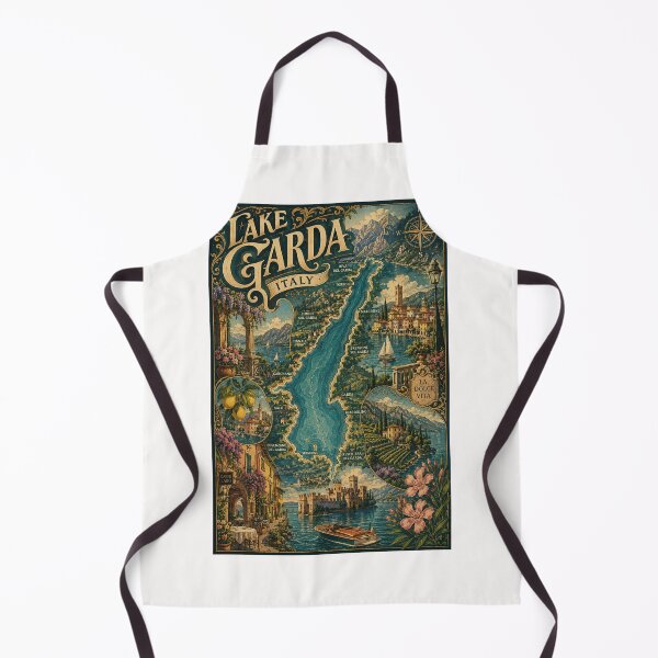 Item preview, Lake Garda Italy with Sirmione and Alpine Waterfront Towns designed and sold by Places On Earth.