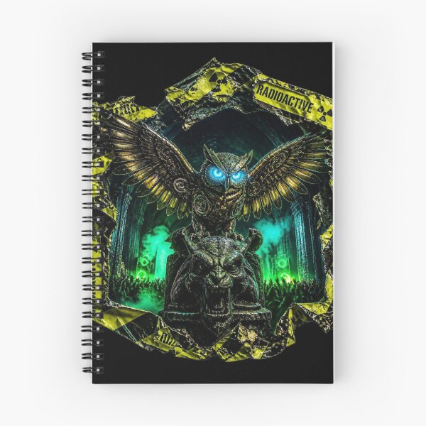 Item preview, Gothic Cyberpunk Owl Radioactive Tape Frame Art designed and sold by LazyDayzCo.
