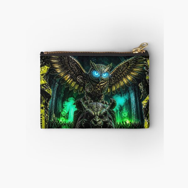 Item preview, Gothic Cyberpunk Owl Radioactive Tape Frame Art designed and sold by LazyDayzCo.