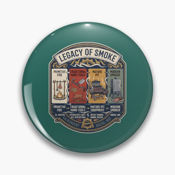 Item preview, Legacy of Smoke - The Evolution of BBQ & Pitmaster Craft designed and sold by MyHappyArtShop.