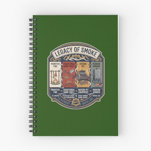 Item preview, Legacy of Smoke - The Evolution of BBQ & Pitmaster Craft designed and sold by MyHappyArtShop.