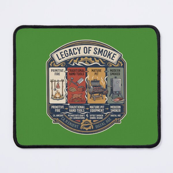 Item preview, Legacy of Smoke - The Evolution of BBQ & Pitmaster Craft designed and sold by MyHappyArtShop.