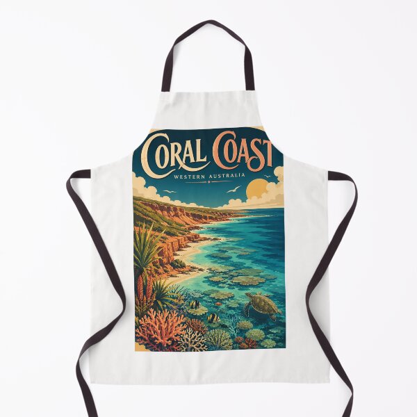 Item preview, Coral Coast Western Australia Reef Shoreline and Indian Ocean designed and sold by Places On Earth.