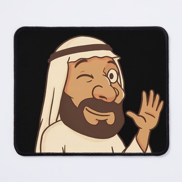 Item preview, Friendly Arab Man Waving Assalamualaikum Cartoon designed and sold by HarrisonSteere.
