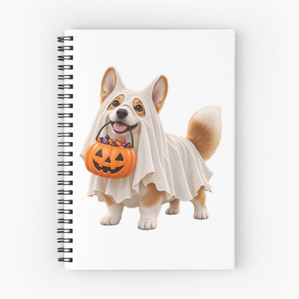 Item preview, Ghost Costume Corgi Pumpkin designed and sold by TrendTribeTP.
