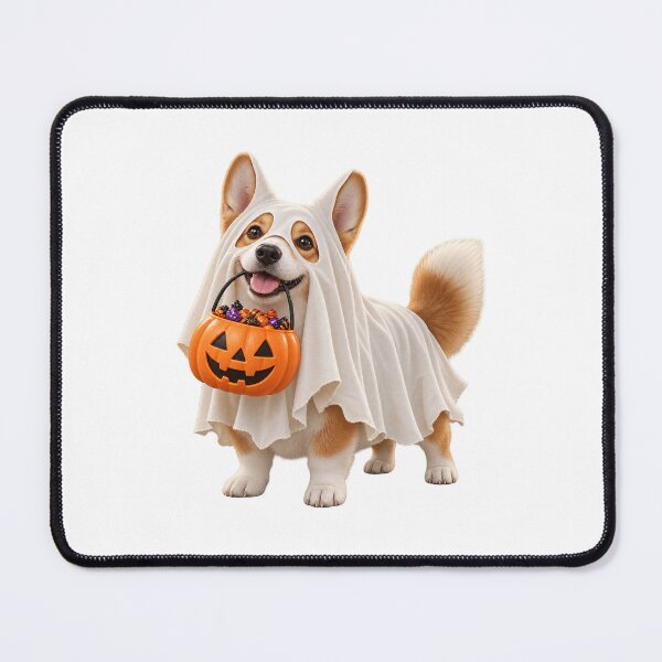 Item preview, Ghost Costume Corgi Pumpkin designed and sold by TrendTribeTP.