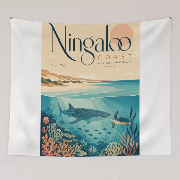 Item preview, Ningaloo Coast Western Australia Whale Shark and Coral Reef designed and sold by Places On Earth.