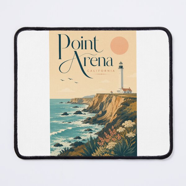 Item preview, Point Arena California Lighthouse Above Mendocino Coast Cliffs designed and sold by Places On Earth.